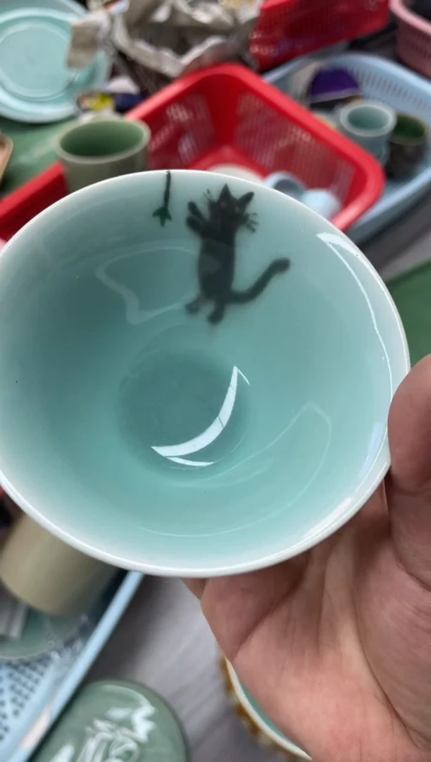 瓷特价福利 微瑕 慧仙青瓷