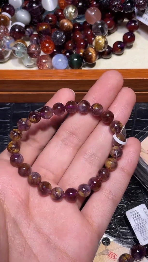 未镶嵌手链水晶紫钛单圈A8（多样性发其一）