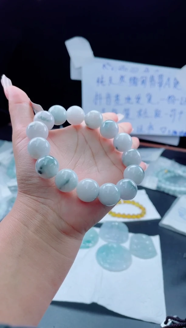 未镶嵌定制翡翠珠串