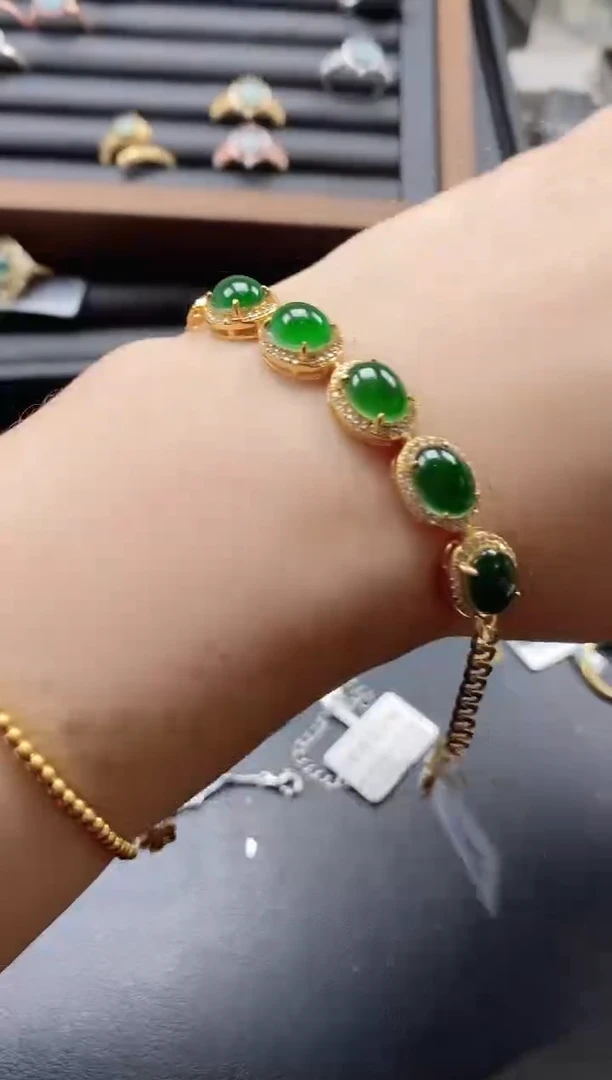 【闪购商品】翡翠戒指银S925镶嵌51151-3