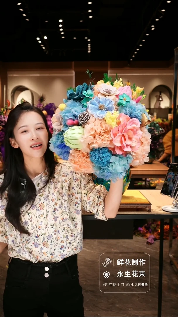 手工艺品琉璃手工花器花束空运包邮送货上门-以图片为准