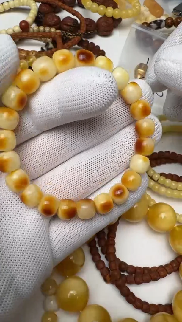 手链琥珀未镶嵌文玩文玩