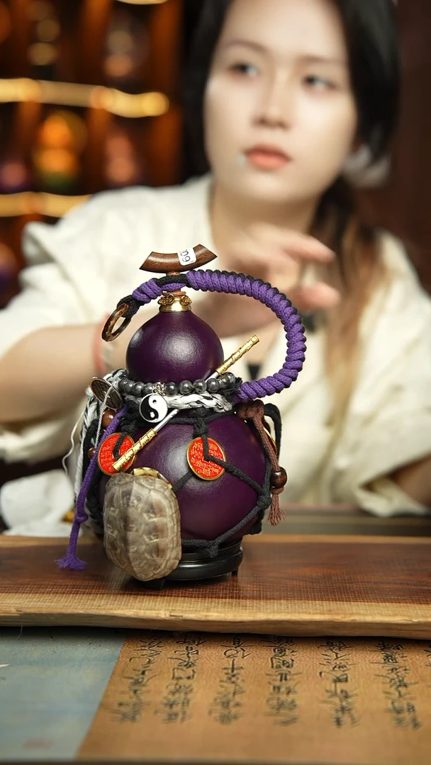 009号500ml左右非遗大漆酒葫芦