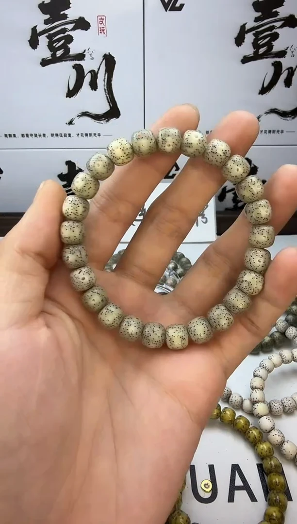 手串星月菩提9/8 石玉料 星点货 小细星 同枝果