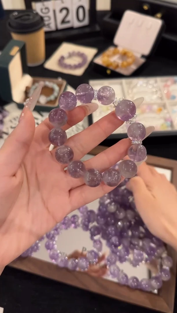 水晶手链合金巨峰葡萄x2402