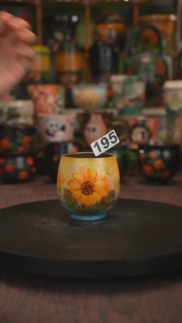 紫砂油画手绘釉下彩195