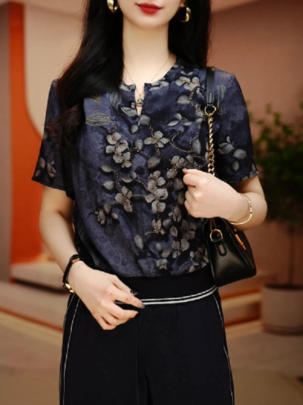 一叶知秋-新款2025时尚舒适百搭减龄优雅轻奢气质套装