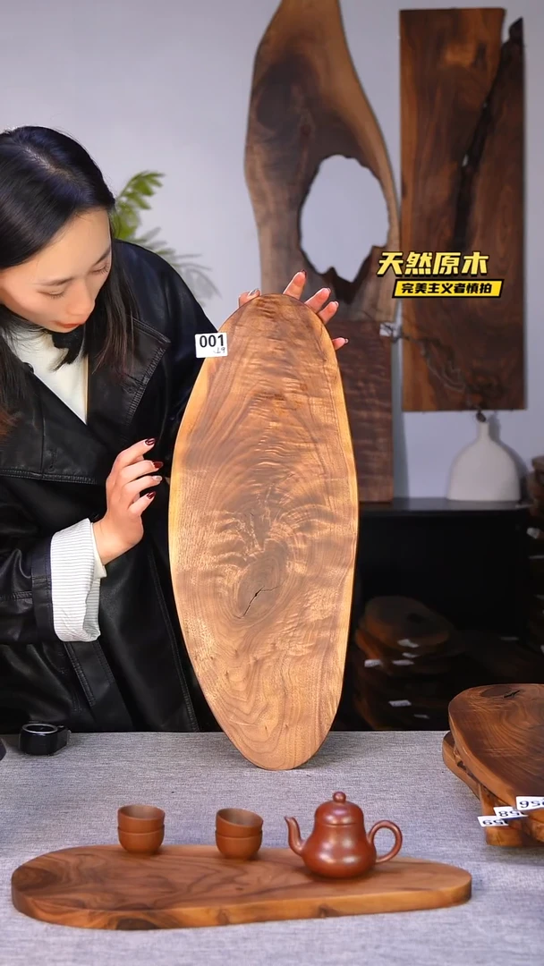 木北美黑胡桃原木.干裂疤结不属于商品质量问题完美主义者慎拍