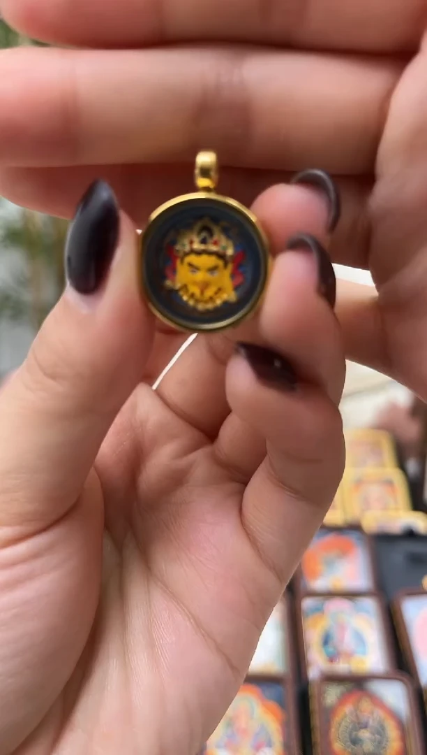 【闪购商品】吊坠钛钢嘎乌盒-黄财B