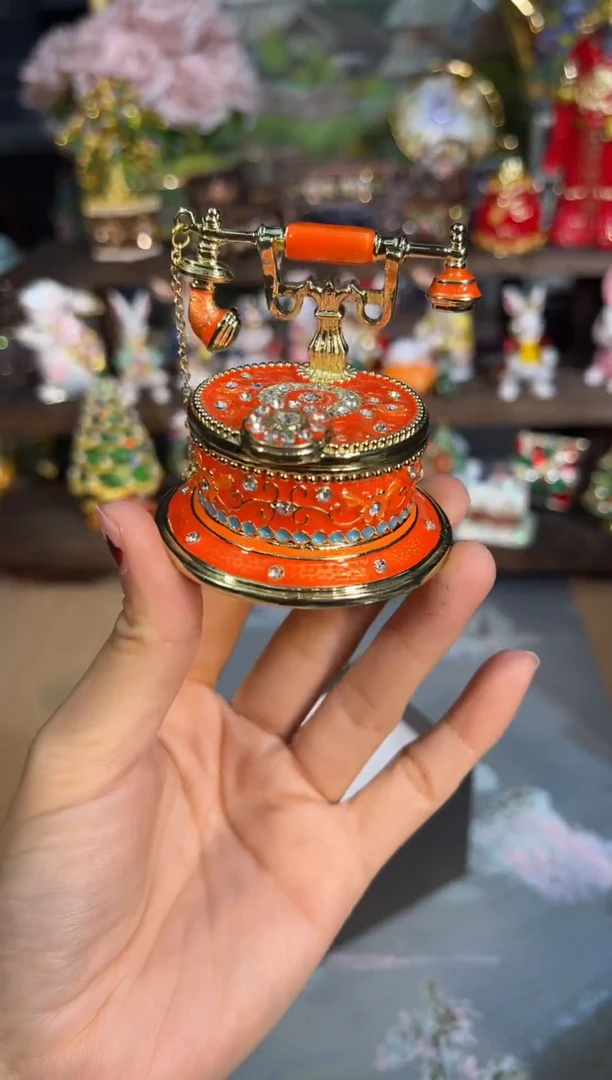 金属七宝烧首饰盒