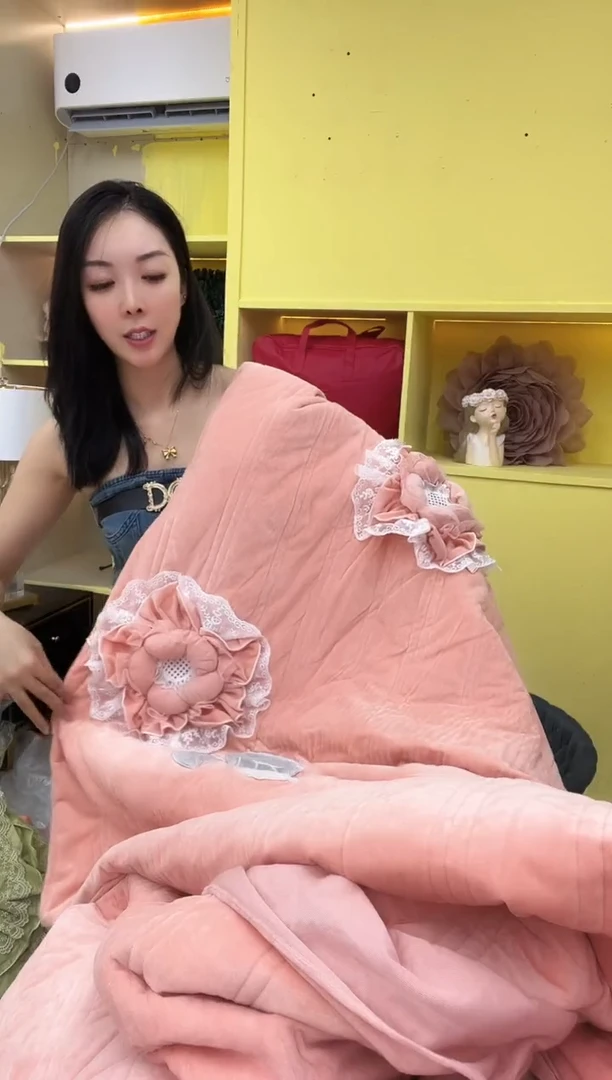 纯棉绒粉色绒套件 标准