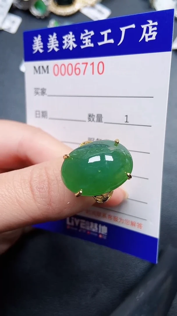 颈饰银S925镶嵌翡翠坚***力6710