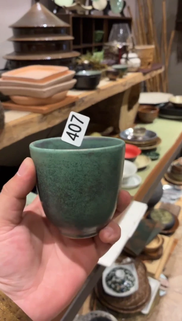 瓷片锦**️407 绿色水杯1个