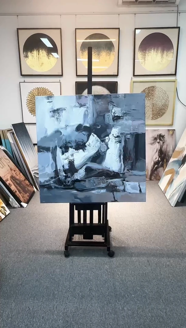 168现代艺术油画装饰画 100*100