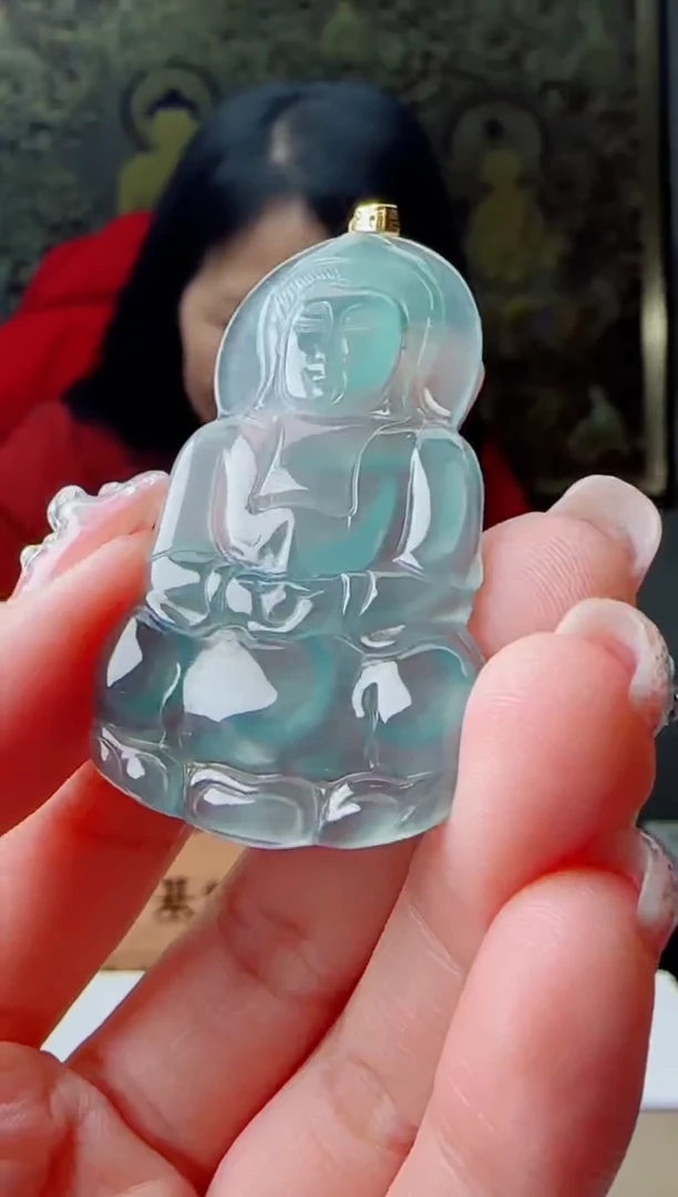 【闪购商品】翡翠颈饰18K金镶嵌多样性随机发其一