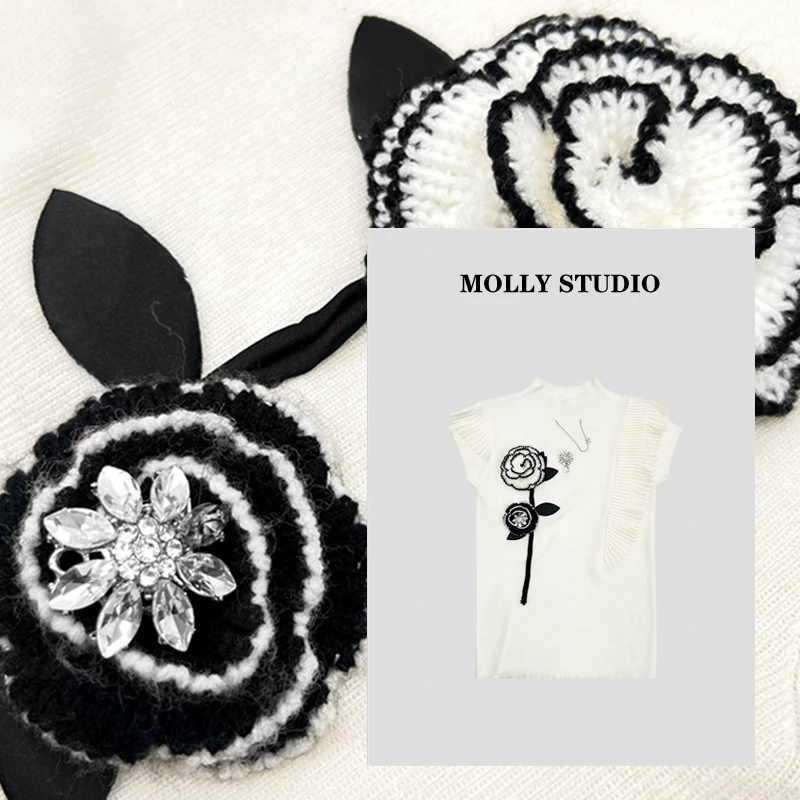 【月光独白】Molly 百搭时尚气质显瘦 上衣 M2025305