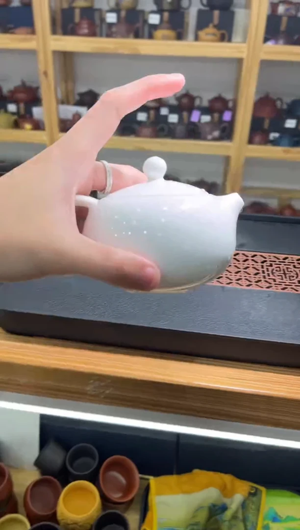【闪购商品】紫砂茶宠羊脂玉茶具