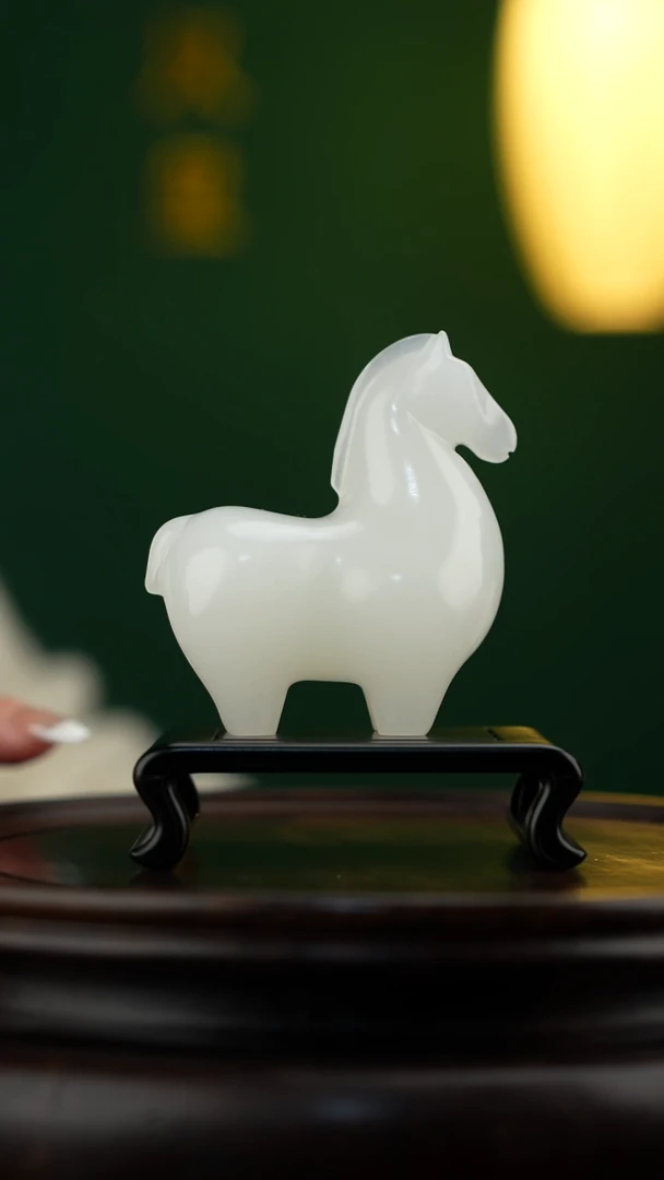 玉【马上成功】天然玉石摆件