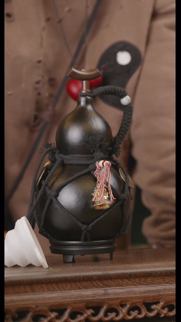 【闪购商品】136号精品天然大漆工艺防渗内胆酒葫芦~