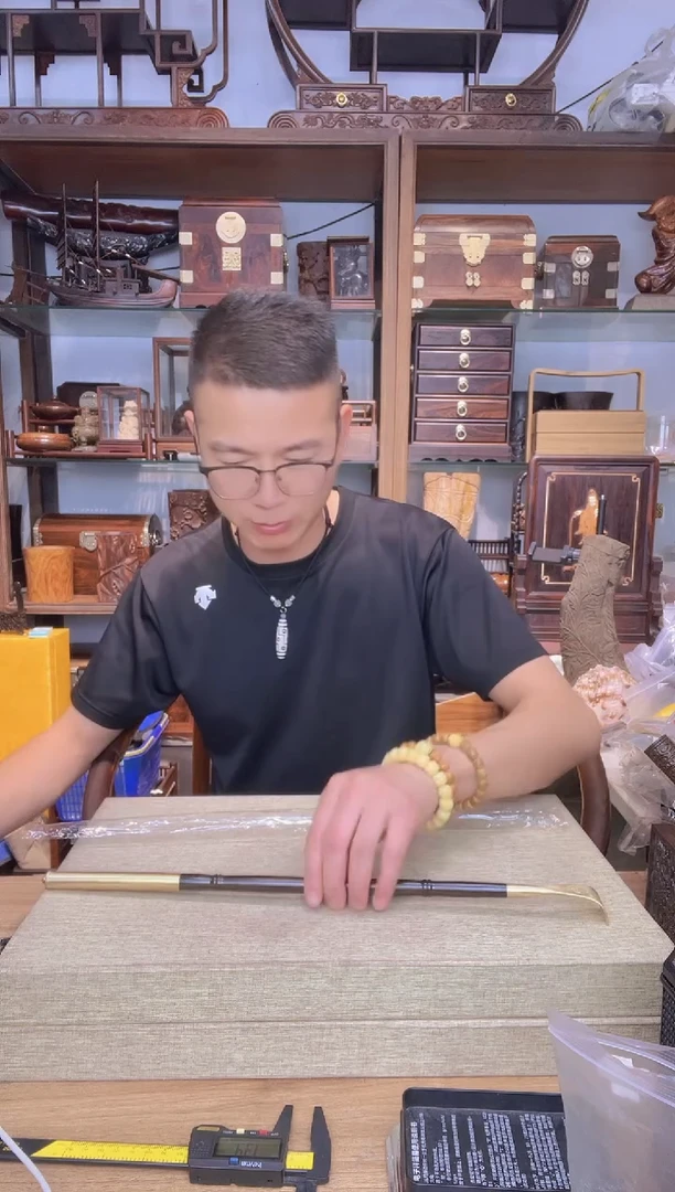 乌木类书架567紫光檀铜头痒痒挠