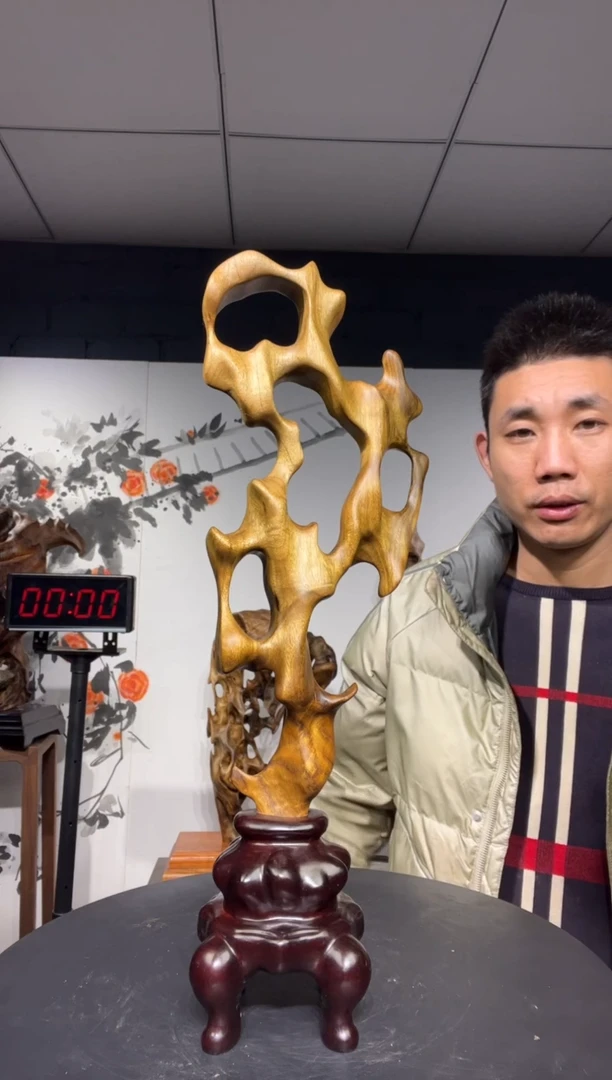 【闪购商品】金丝楠木雕金丝楠木工艺品摆件