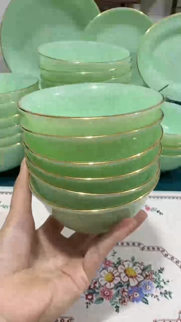 4.5英寸玉瓷碗6个口径11.5厘米