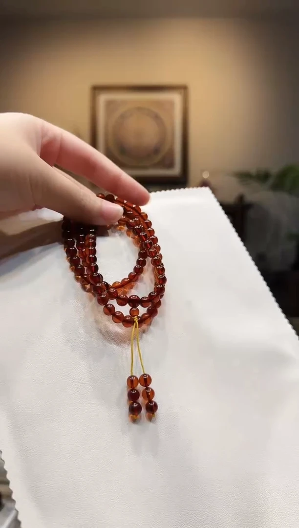 手链血珀未镶嵌多圈手串