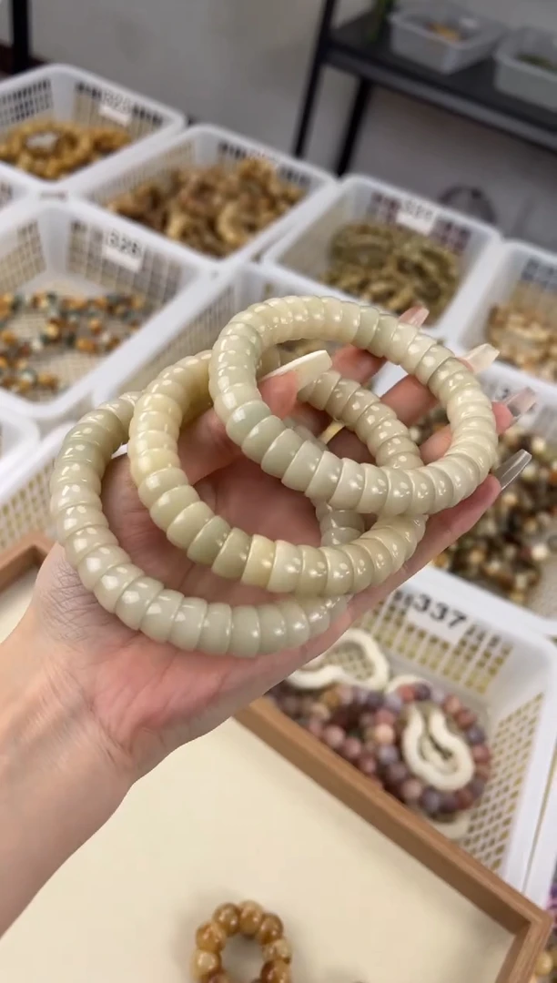 手串菩提根/象牙果卡13碗珠手串原生态白148
