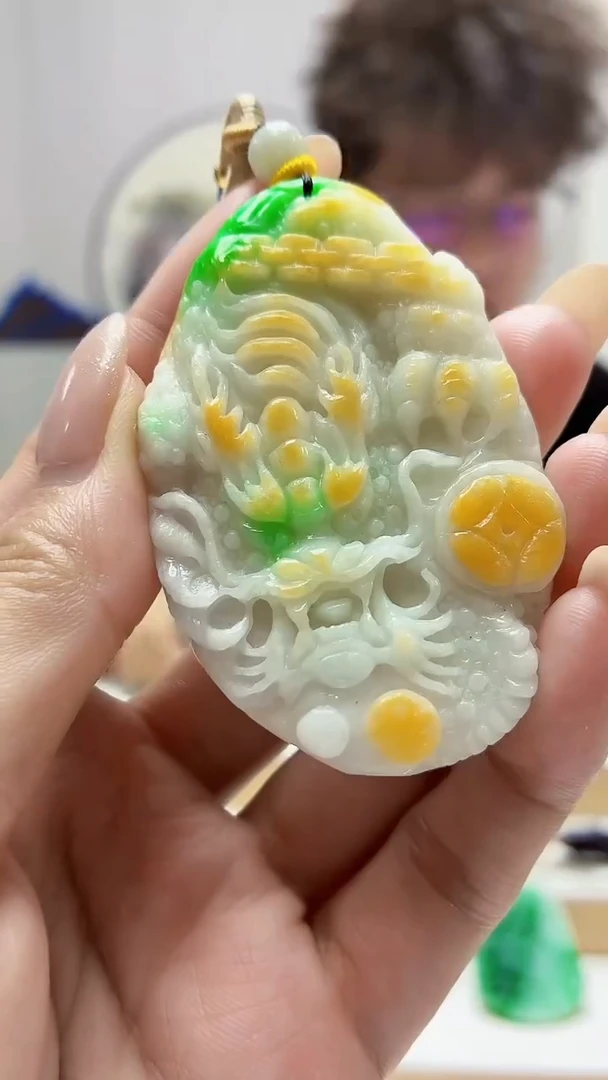 未镶嵌定制翡翠4688MM-毛货挂件8