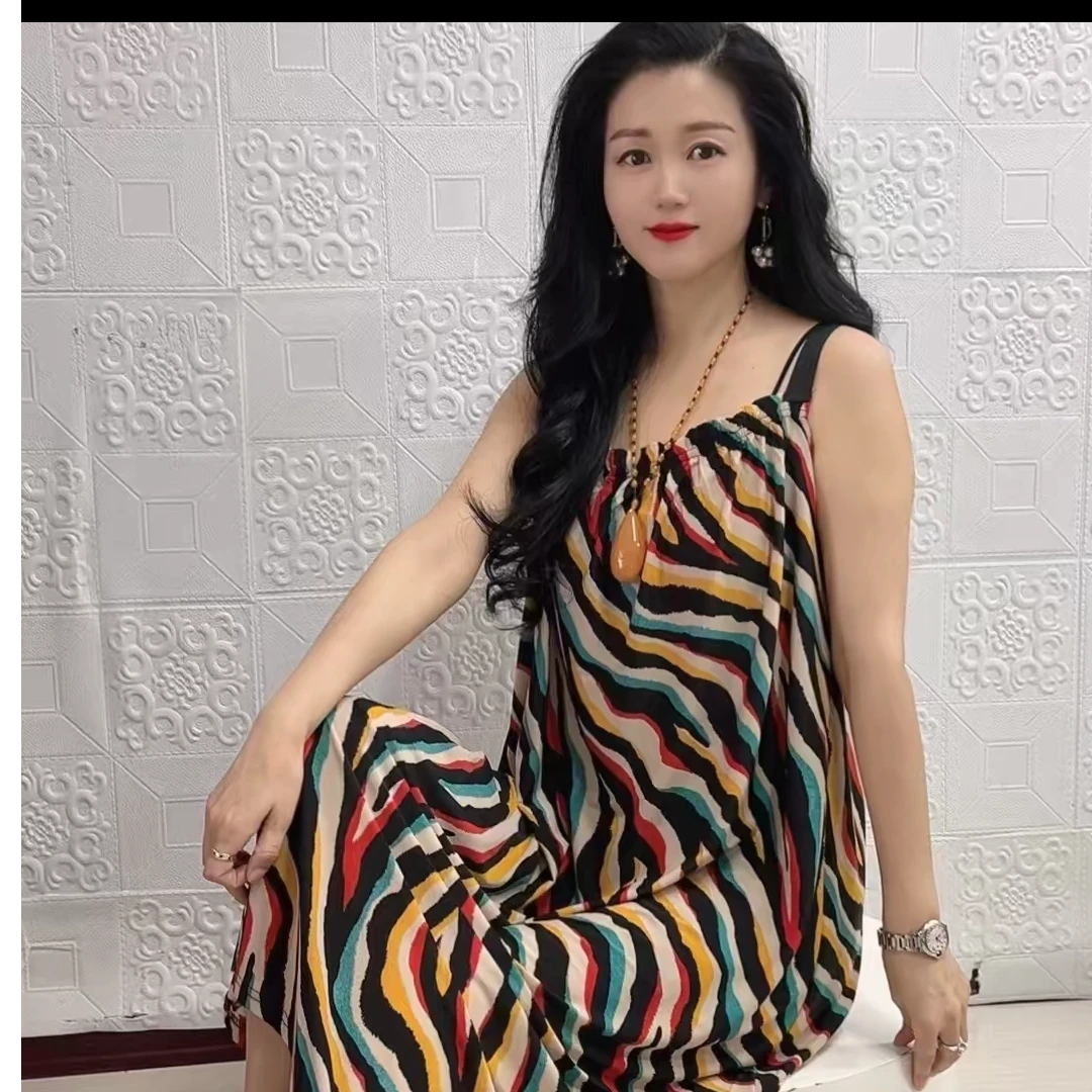 花女人2377洋气时尚家居可以外穿长裙