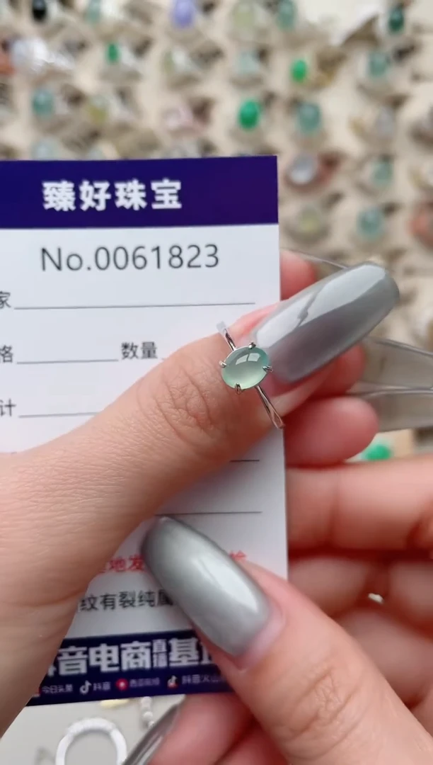 【闪购商品】翡翠戒指银S925镶嵌.........