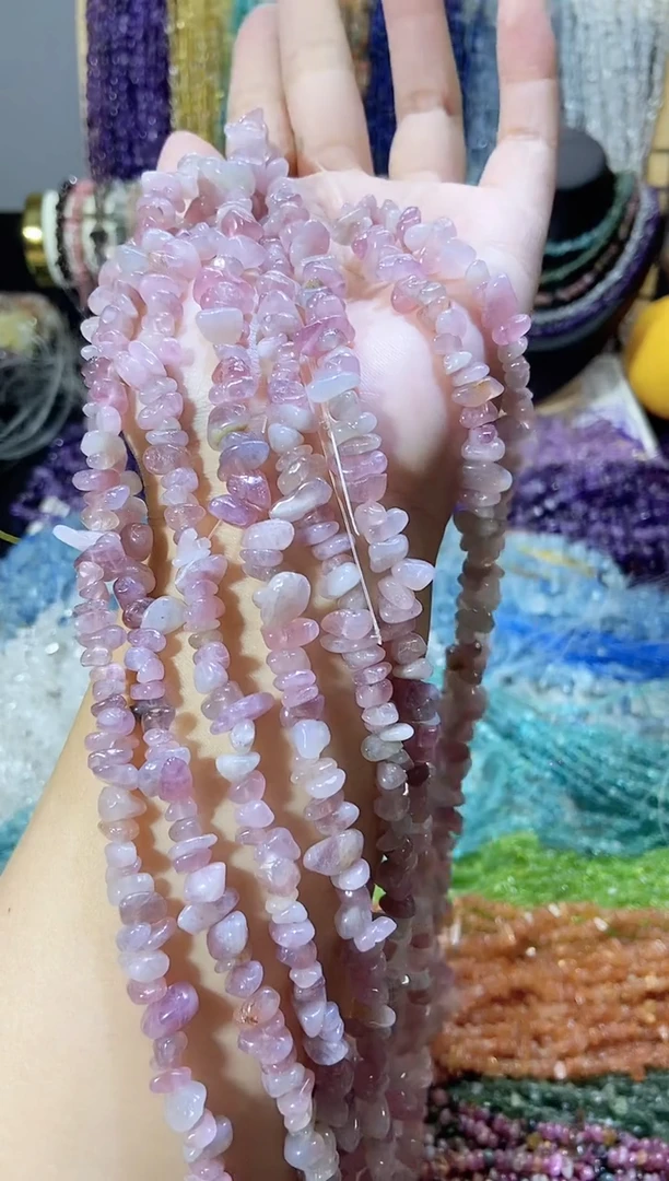 未镶嵌珠宝半成品水晶深紫马粉