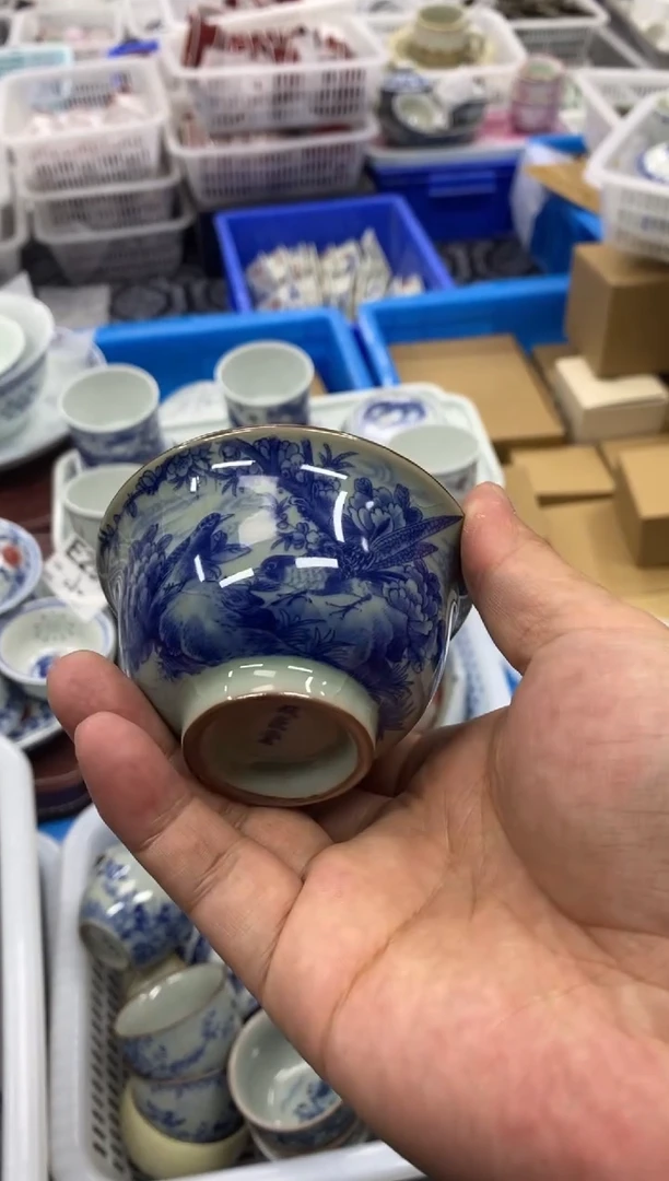 杯景德陶瓷茶具容量约80