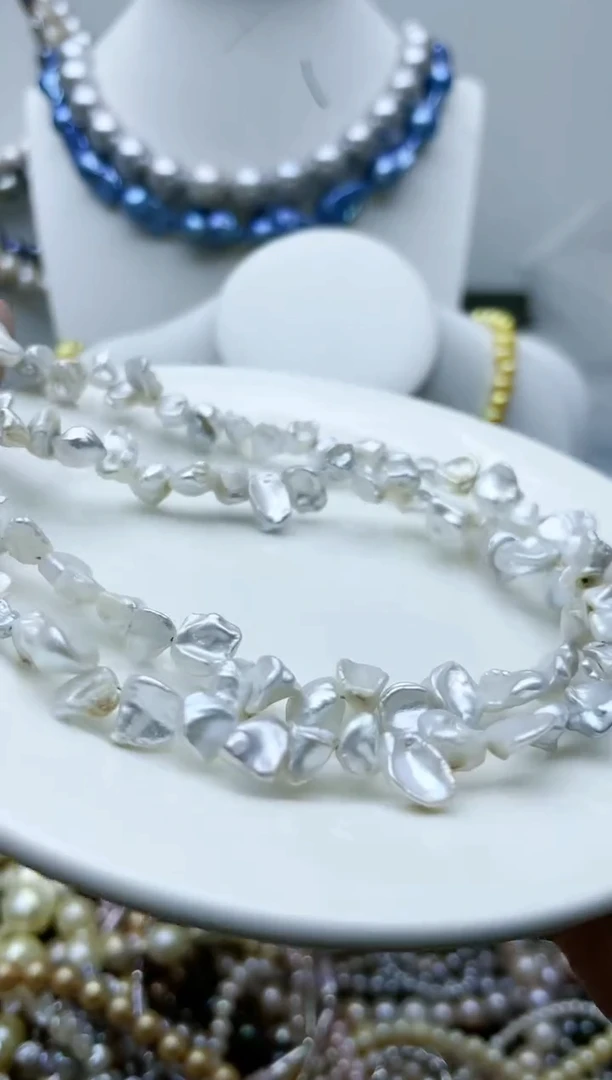 【闪购商品】淡水珍珠颈饰钛钢1