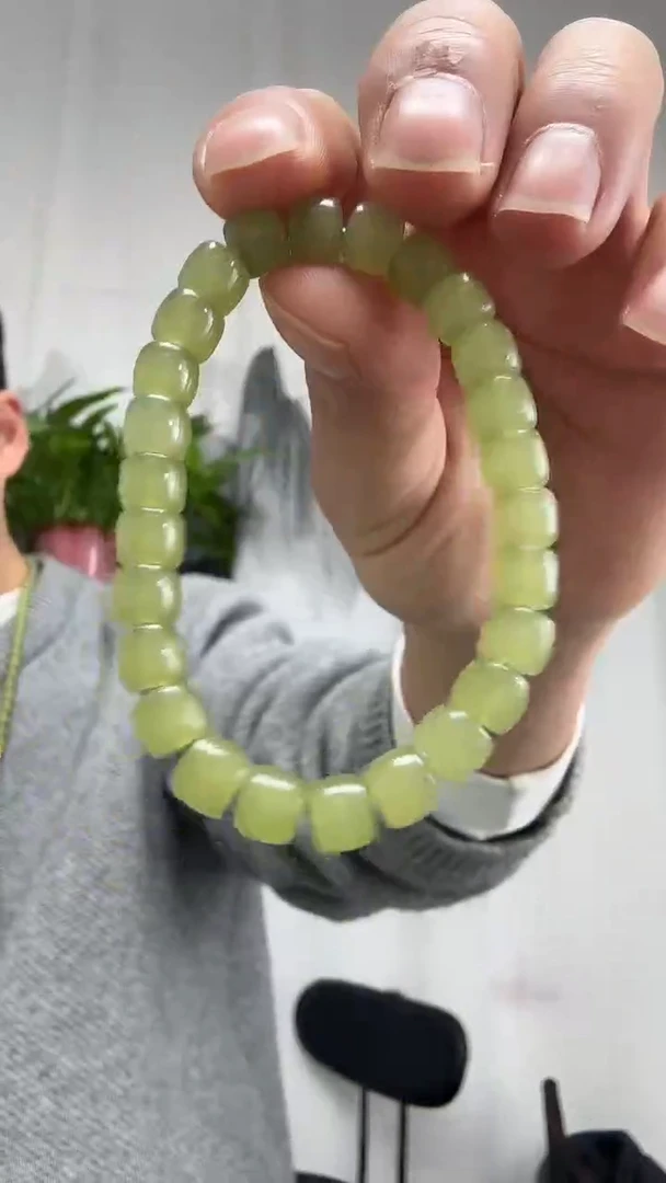 未镶嵌手串和田玉003直切8m