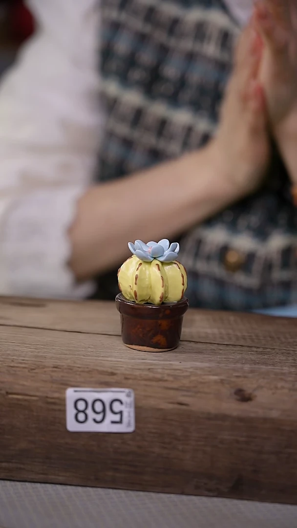 【闪购商品】瓷片新品！可爱仙人掌摆件/茶宠