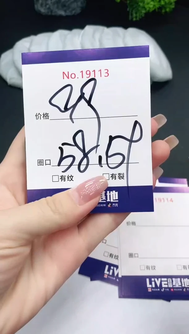 未镶嵌手镯翡翠19113