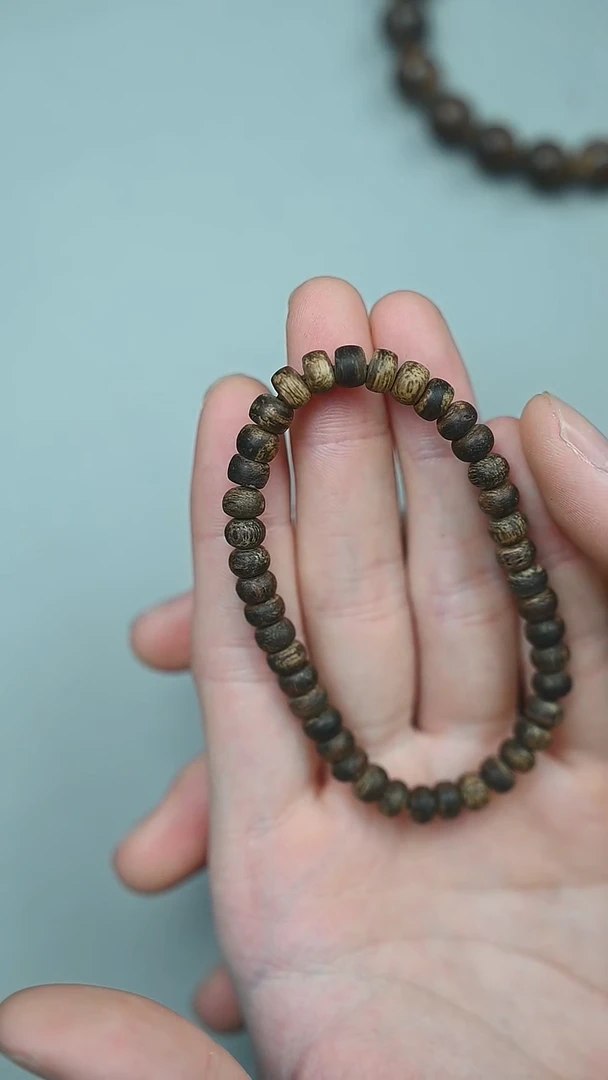 沉香手串5.1g达拉干沉水片片珠