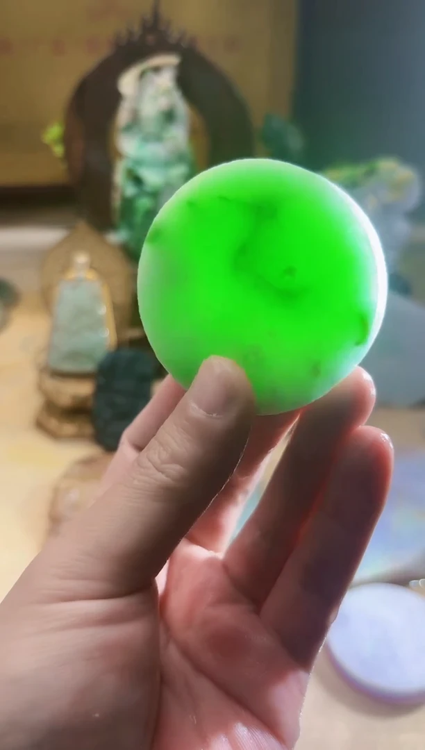 翡翠挂件未镶嵌A货张麦1004