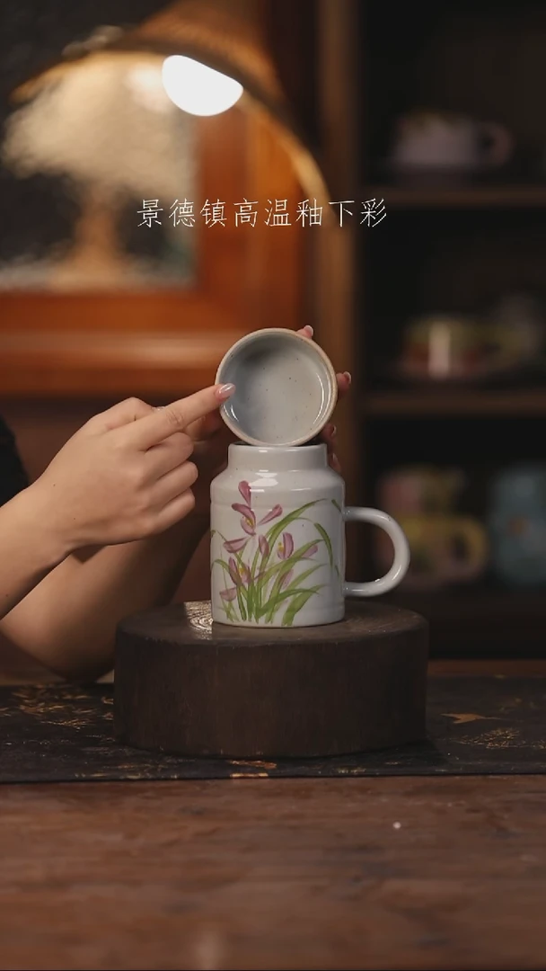 陶瓷景德镇高温釉下手绘陶瓷291
