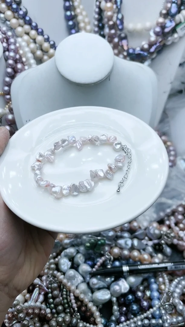 【闪购商品】淡水珍珠颈饰钛钢3