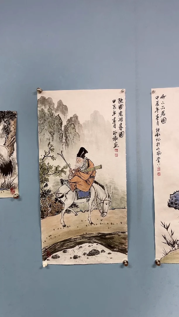 国画用****1安汝杠国画一幅