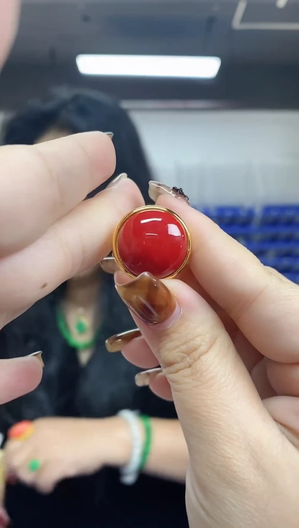 【闪购商品】玛瑙/玉髓戒指未镶嵌多样性发其一颜色微差