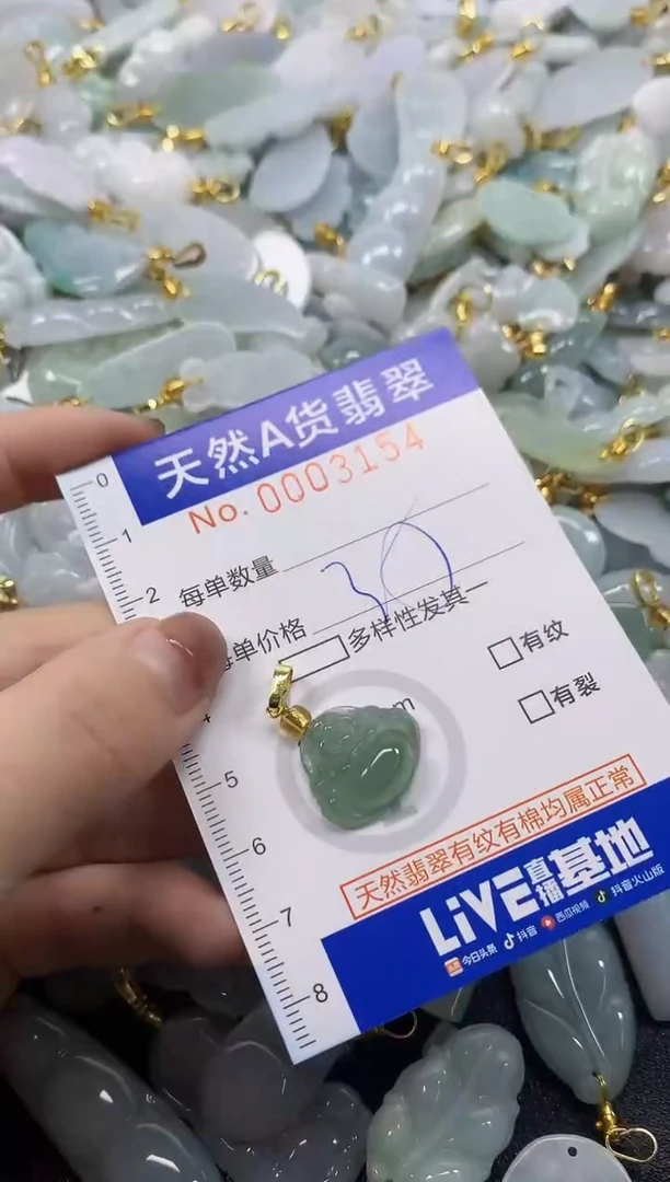 颈饰未镶嵌翡翠天然A货翡翠