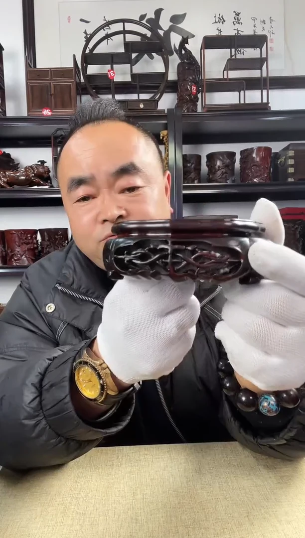 木老李红木工艺品943瑕疵