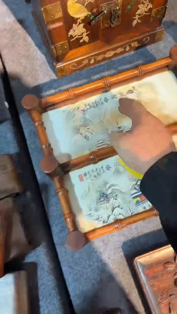 木福利  上下层 茶盘