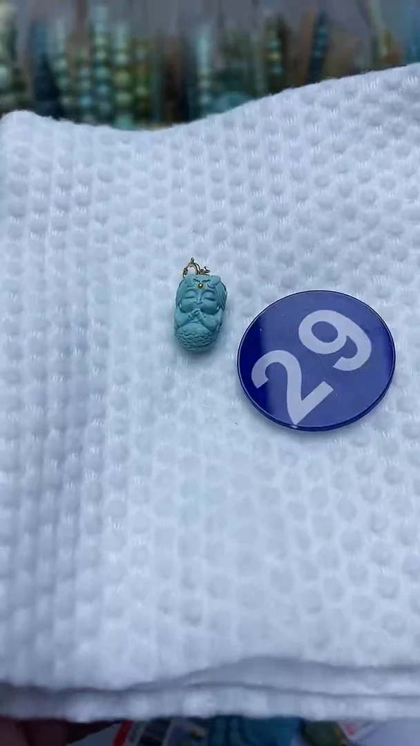 【闪购商品】绿松石吊坠18K金镶嵌29