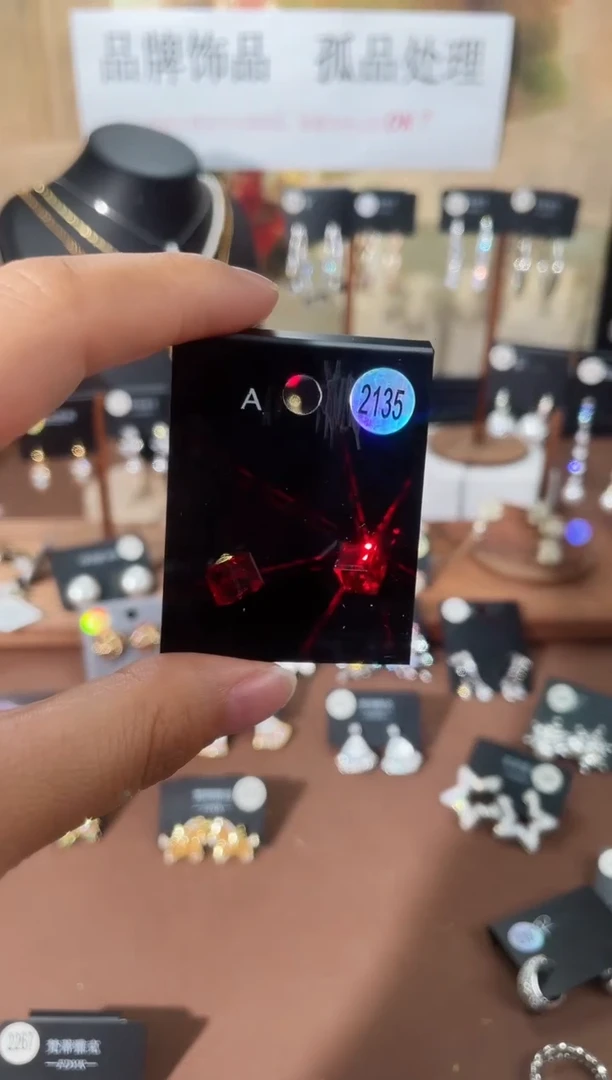 合金925银锆石豆2135