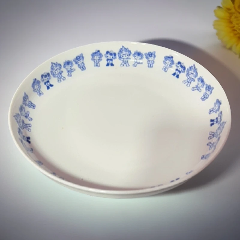 景德镇陶瓷青花福娃8寸窝盘