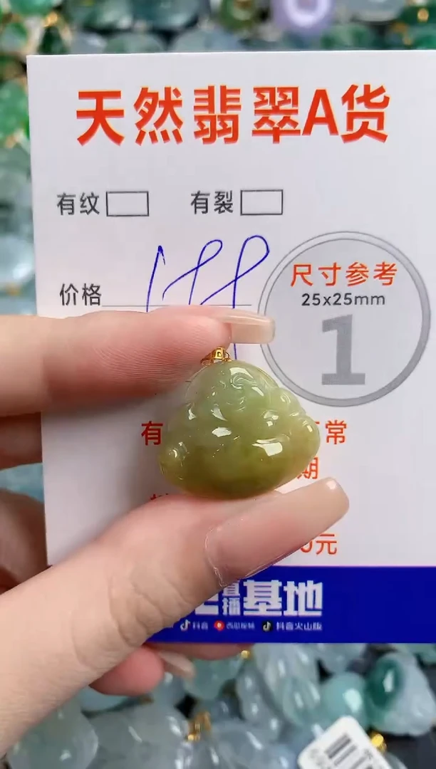 翡翠18K金镶嵌颈饰0566067740